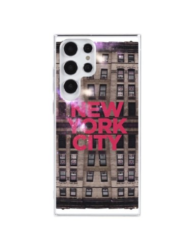 Coque Samsung Galaxy S23 Ultra 5G New York City Buildings Rouge - Javier Martinez