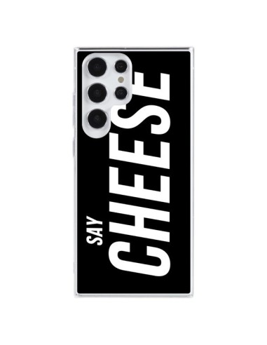 Coque Samsung Galaxy S23 Ultra 5G Say Cheese Smile Noir - Jonathan Perez