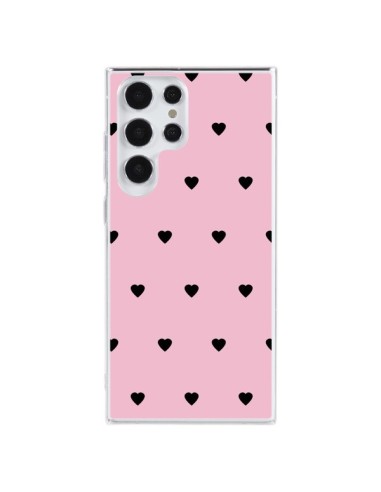 Coque Samsung Galaxy S23 Ultra 5G Coeurs Roses - Jonathan Perez