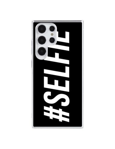 Coque Samsung Galaxy S23 Ultra 5G Hashtag Selfie Noir Horizontal - Jonathan Perez