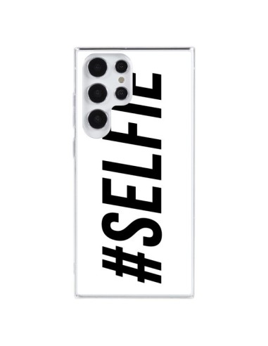 Samsung Galaxy S23 Ultra 5G Case Hashtag Selfie White Orizzontale - Jonathan Perez