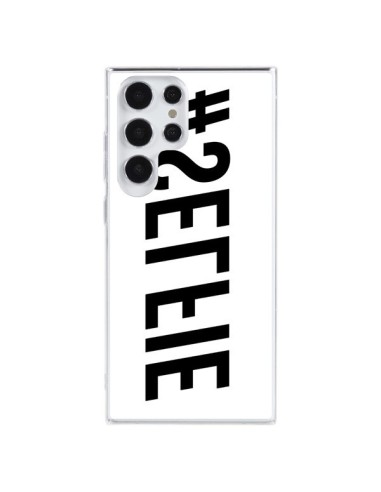 Cover Samsung Galaxy S23 Ultra 5G Hashtag Selfie Nero Rovesciato Orizzontale - Jonathan Perez