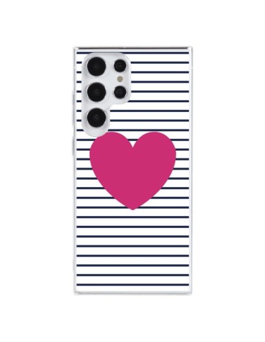 Coque Samsung Galaxy S23 Ultra 5G Coeur Traits Marin - Jonathan Perez