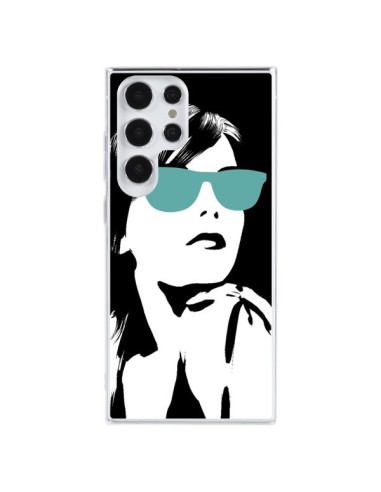 Samsung Galaxy S23 Ultra 5G Case Fille Lunettes Blues - Jonathan Perez