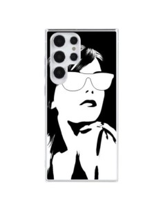 Coque Samsung Galaxy S23 Ultra 5G Fille Lunettes Blanches...