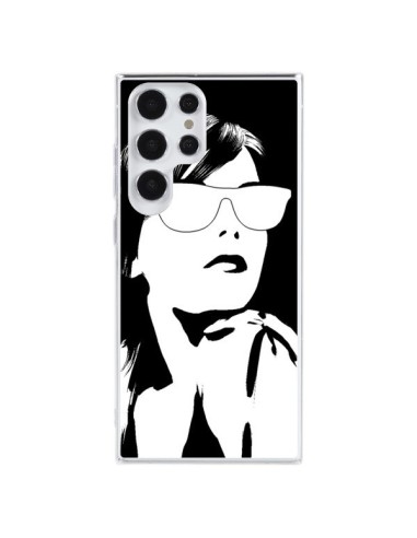 Coque Samsung Galaxy S23 Ultra 5G Fille Lunettes Blanches - Jonathan Perez