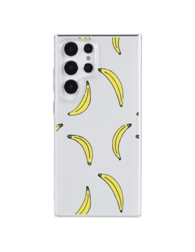 Coque Samsung Galaxy S23 Ultra 5G Bananes Bananas Fruit Transparente - Dricia Do