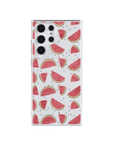 Coque Samsung Galaxy S23 Ultra 5G Pasteques Watermelon Fruit Transparente - Dricia Do