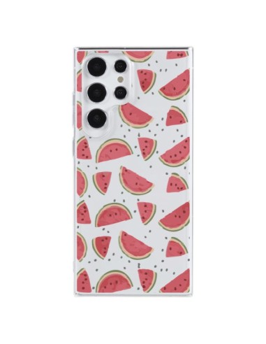 Cover Samsung Galaxy S23 Ultra 5G Anguria Frutta Trasparente - Dricia Do