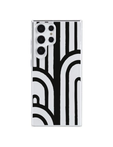 Samsung Galaxy S23 Ultra 5G Case Geometrico Black Clear - Dricia Do