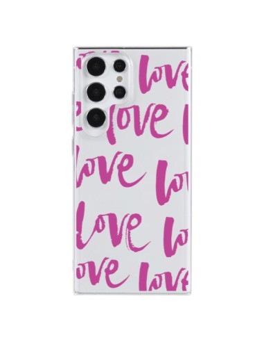 Coque Samsung Galaxy S23 Ultra 5G Love Love Love Amour Transparente - Dricia Do