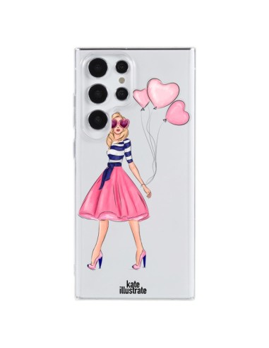 Cover Samsung Galaxy S23 Ultra 5G Legally Blonde Amore Trasparente - kateillustrate