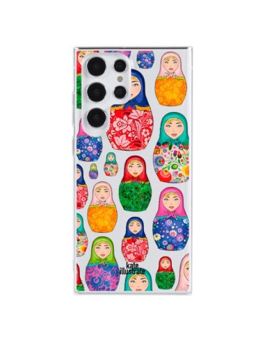 Coque Samsung Galaxy S23 Ultra 5G Matryoshka Dolls Poupées Russes Transparente - kateillustrate