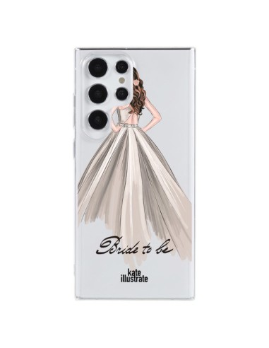 Cover Samsung Galaxy S23 Ultra 5G Bride To Be Sposa Trasparente - kateillustrate