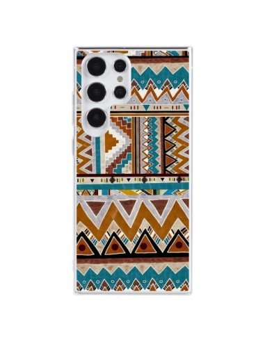 Samsung Galaxy S23 Ultra 5G Case Aztec Green Brown - Kris Tate