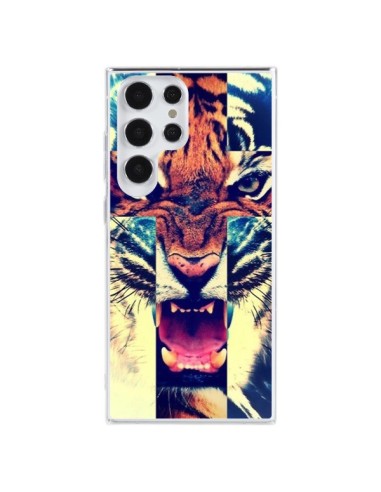 Coque Samsung Galaxy S23 Ultra 5G Tigre Swag Croix Roar Tiger - Laetitia