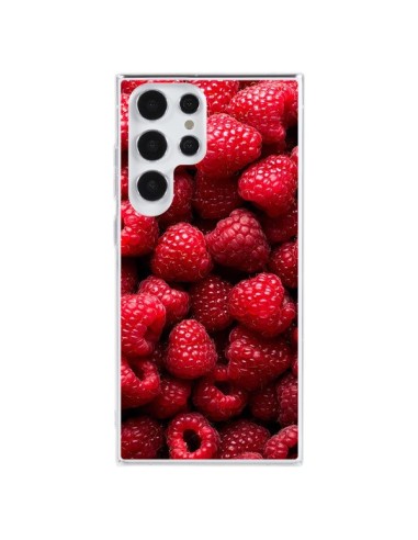 Coque Samsung Galaxy S23 Ultra 5G Framboise Raspberry Fruit - Laetitia