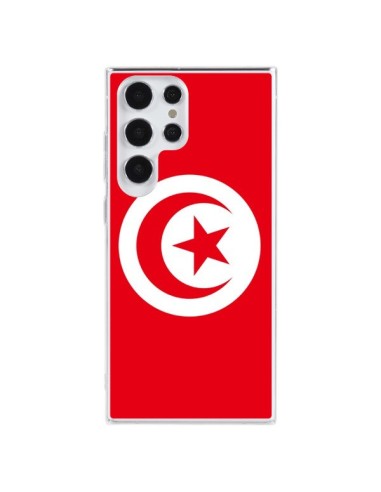 Coque Samsung Galaxy S23 Ultra 5G Drapeau Tunisie Tunisien - Laetitia