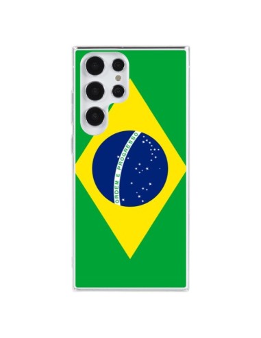 Coque Samsung Galaxy S23 Ultra 5G Drapeau Brésil Brésilien - Laetitia