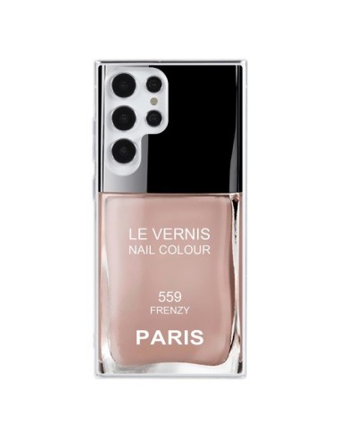 Coque Samsung Galaxy S23 Ultra 5G Vernis Paris Frenzy Beige - Laetitia