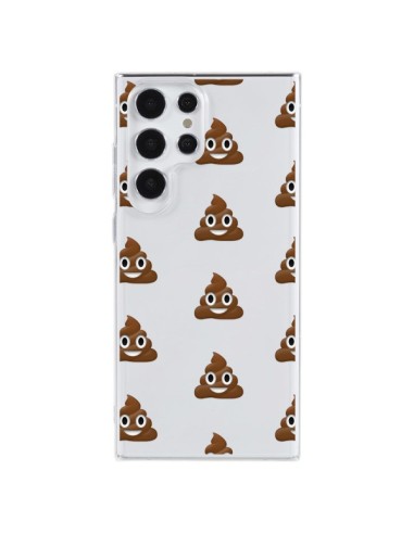 Coque Samsung Galaxy S23 Ultra 5G Shit Poop Emoticone Emoji Transparente - Laetitia