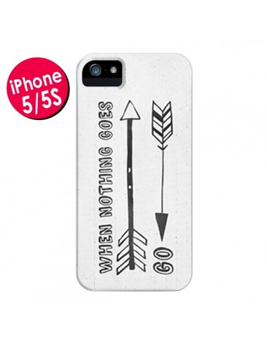 Coque When nothing goes right pour iPhone 5 et 5S - Mary Nesrala