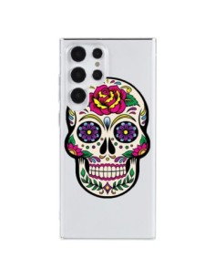 Samsung Galaxy S23 Ultra 5G Case Skull Messicano Flowers...