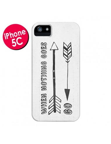 Coque When nothing goes right pour iPhone 5C - Mary Nesrala