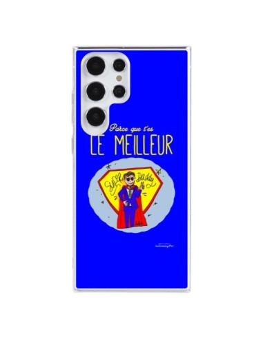 Coque Samsung Galaxy S23 Ultra 5G Le meilleur Papa Fête des Pères - Leellouebrigitte