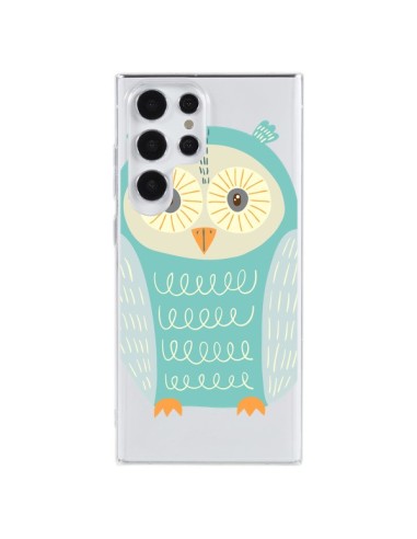 Coque Samsung Galaxy S23 Ultra 5G Hibou Owl Transparente - Petit Griffin
