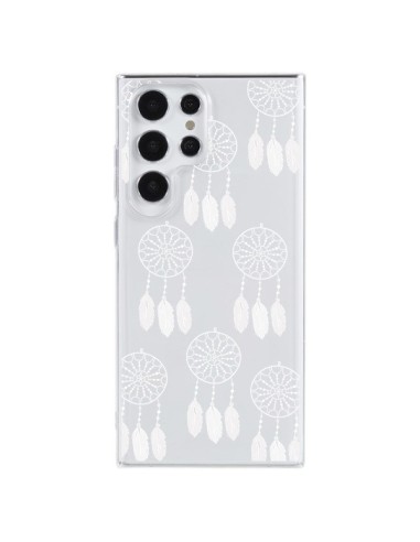 Cover Samsung Galaxy S23 Ultra 5G Acchiappasogni Bianco Dreamcatcher Mini Trasparente - Petit Griffin