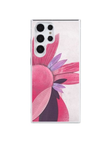 Cover Samsung Galaxy S23 Ultra 5G Fiori Rosa - Lassana