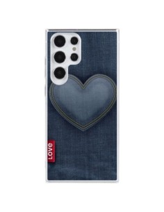 Samsung Galaxy S23 Ultra 5G Case Love Heart in Jean -...
