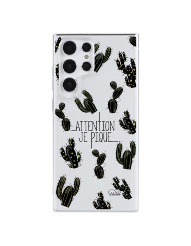 Coque Samsung Galaxy S23 Ultra 5G Cactus Je Pique Transparente - Lolo Santo