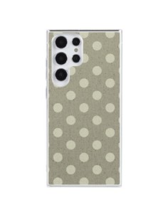 Cover Samsung Galaxy S23 Ultra 5G Pois Polka Camel - Mary...