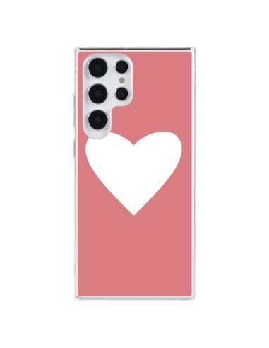 Coque Samsung Galaxy S23 Ultra 5G Coeur Corail - Mary Nesrala