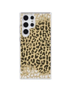 Cover Samsung Galaxy S23 Ultra 5G Leopardo Dorato Golden...
