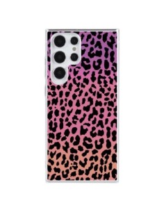 Cover Samsung Galaxy S23 Ultra 5G Leopardo Hot Rosa...