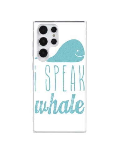 Coque Samsung Galaxy S23 Ultra 5G I Speak Whale Baleine Bleu - Mary Nesrala
