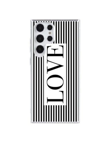 Coque Samsung Galaxy S23 Ultra 5G Love Noir et Blanc - Mary Nesrala