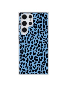 Cover Samsung Galaxy S23 Ultra 5G Leopardo Blu Neon -...