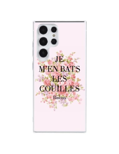 Coque Samsung Galaxy S23 Ultra 5G Je m'en bats les couilles Bisous - Maryline Cazenave