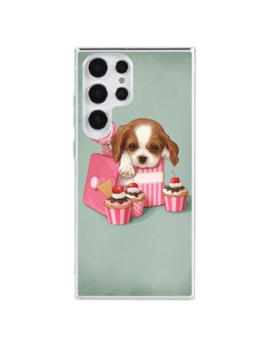 Coque Samsung Galaxy S23 Ultra 5G Chien Dog Cupcake Gateau Boite - Maryline Cazenave