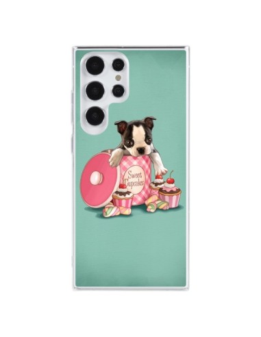 Coque Samsung Galaxy S23 Ultra 5G Chien Dog Cupcakes Gateau Boite - Maryline Cazenave