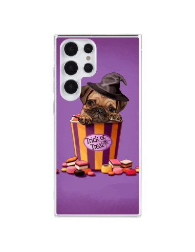 Coque Samsung Galaxy S23 Ultra 5G Chien Dog Halloween Sorciere Bonbon - Maryline Cazenave