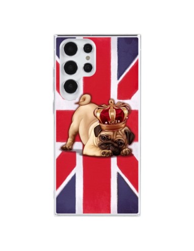 Cover Samsung Galaxy S23 Ultra 5G Cane Inglese UK British Queen King Roi Reine - Maryline Cazenave