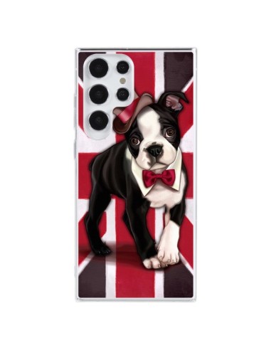 Coque Samsung Galaxy S23 Ultra 5G Chien Dog Anglais UK British Gentleman - Maryline Cazenave
