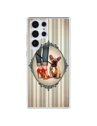 Coque Samsung Galaxy S23 Ultra 5G Lady Jambes Chien Dog - Maryline Cazenave