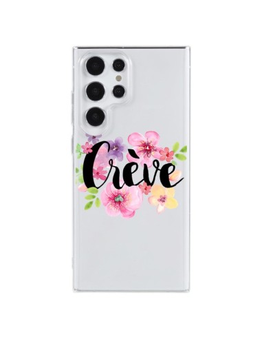 Samsung Galaxy S23 Ultra 5G Case Crève Flowers Clear - Maryline Cazenave