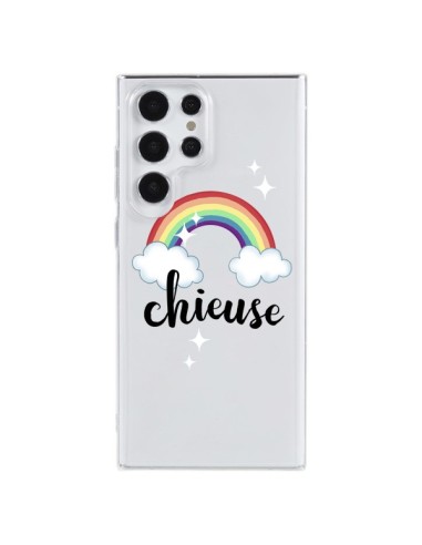 Coque Samsung Galaxy S23 Ultra 5G Chieuse Arc En Ciel Transparente - Maryline Cazenave